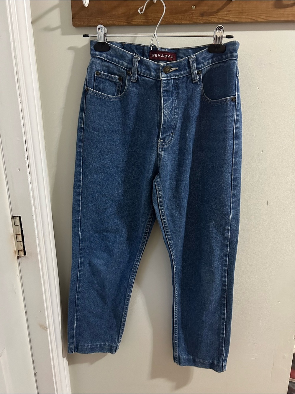 Nevada Women's Straight Leg Jeans in Medium Blue